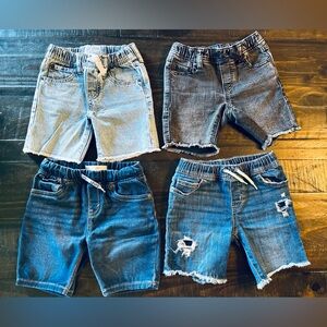 Kids Denim Shorts Set - Blue and Black
Jean Shorts Bundle of 4 Gap & Levi’s